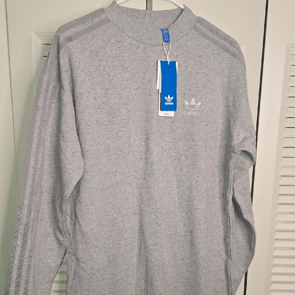 Adidas Heather Gray Crew TRF Dress NWT US Size M